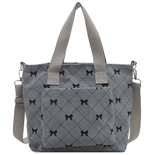 Generische Frauen Cordknot-Umhängetasche Multipocket-Tasche Casony Casual Handtasche (blau) von Generic