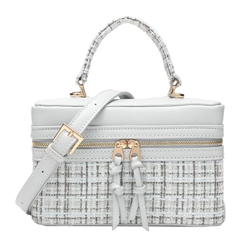 Generische Frauen Fashion Umhängetasche stilvolle Crossbody -Tasche Quadrat -Tasche Handtasche (weiß) von Generic