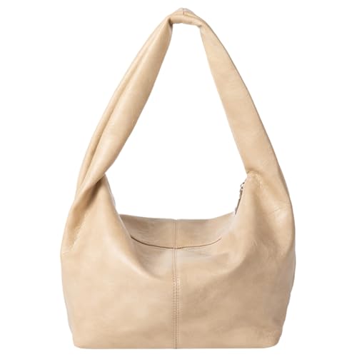 Generische Frauen PU -Umhängetasche Mode -Unterarmtasche Feste Farbe Stilvoller Achselhöhlenbeutel große Kapazität Vintage Tragetasche Reißverschluss im Freien Reisetasche im Freien von Generic