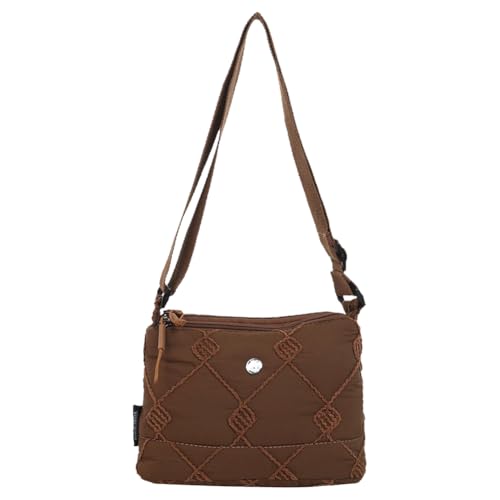 Generische Frauen gesteppte Klappe Umhängetasche Reißverschluss Handtaschen Geldtaschen Geldbeutel Leichtes Hobo -Tasche Ladies Käufertasche für Reisearbeit zum Pendeln von Generic