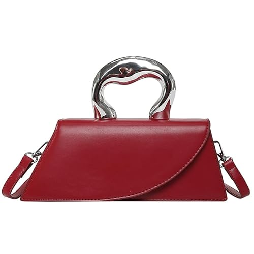 Generische PU Leder -Modehandtasche Frauen MITTIG CROSSBODBADE TOP GRUNDE Tasche (rot) von Generic