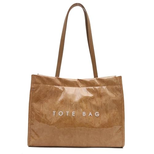 Generische PVC einfache Handtasche große Kapazität All-Match-Umhängetasche wasserdichtes Freizeit-Umhängetasche Frauen Reisedatum Tasche von Generic