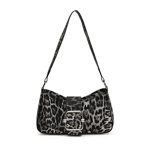 Generische Umhängetasche für Frauen Leopardenmuster Handtasche PU Leder Schnalle Hobo Bag Trendy Clutch -Tasche für Arbeitsreisen Einkaufsmöglichkeiten von Generic