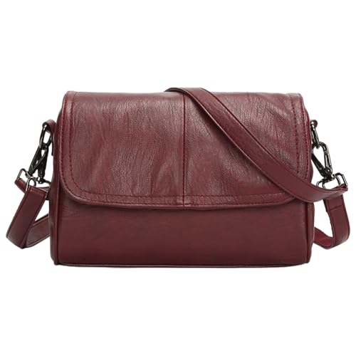 Generische Umhängetasche für Frauen verstellbares Handtasche PU-Leder mit mehreren Taschen Cross Body Geldbeutel fester Satchel-Tasche für Arbeitsreisen von Generic