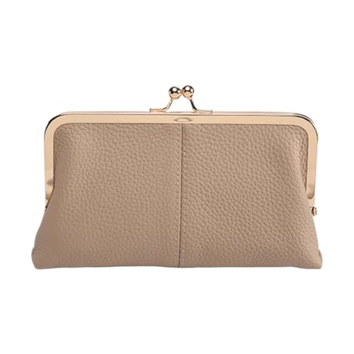 Generische echte Leder Damen Clutch Cut Abramed Wechselbeutel (Khaki) von Generic