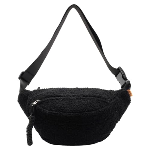 Generisches Fleece Sherpa Crossbody Tasche for Frauen Mini Überall Gürtelbeutel kleine Größe Fanny Pack trendy modische süße Taillenbeutel Taille PUM Bag Pack von Generic