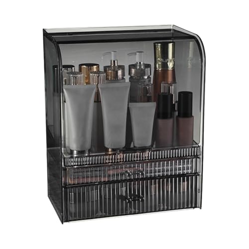 Generisches Make-up Organizer mit Deckel - Kosmetikbox - Kosmetikkasten - Kosmetikvitrinen - Staubdicht Haushalts Make-up Aufbewahrungsbox mit großer Kapazität - Organizer für von Generic