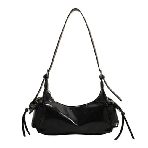 Generisches Punkstil -Tasche Handtasche PU Leder Clutch Handtasche für Frauen Mädchen (schwarz) von Generic