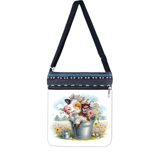 Generisches Schmetterling Diamant Malerei Einkaufstasche Diamant Kunst Umhängetasche Diamant Malerei Crossbody Bag 5d Edelstein Punkte Art Messenger -Tasche für Erwachsene Anfänger von Generic