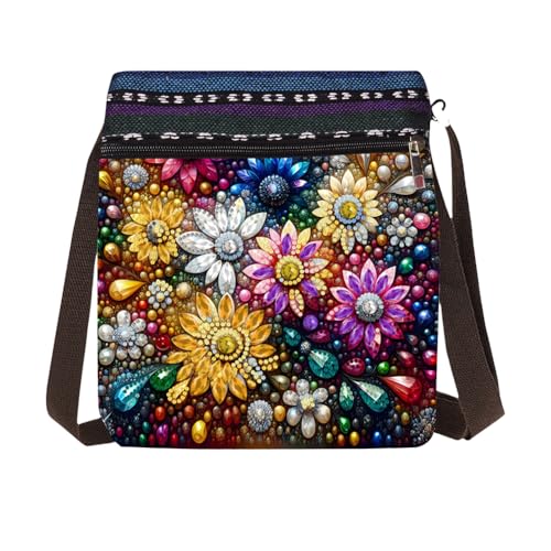 Generisches Schmetterling Diamant Malerei Einkaufstasche Diamant Kunst Umhängetasche Diamant Malerei Crossbody Bag 5d Edelstein Punkte Art Messenger -Tasche für Erwachsene Anfänger von Generic