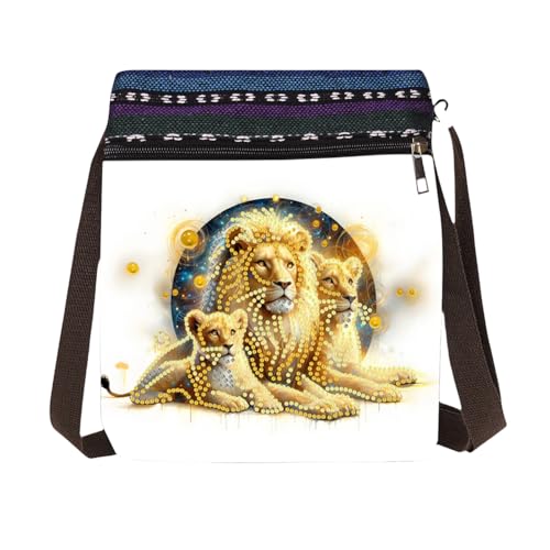 Generisches Schmetterling Diamant Malerei Einkaufstasche Diamant Kunst Umhängetasche Diamant Malerei Crossbody Bag 5d Edelstein Punkte Art Messenger -Tasche für Erwachsene Anfänger von Generic