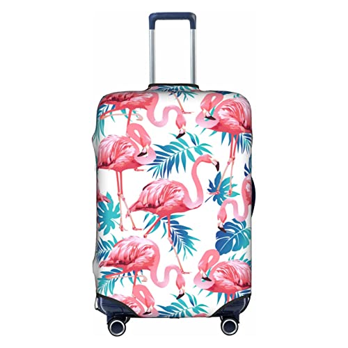 Gepäckabdeckung, elastisch, waschbar, Stretch-Koffer-Schutz, kratzfest, Reisekoffer-Abdeckung für Kinder und Erwachsene, Flamingo 2, XL (29-32 inch suitcase) von Generic