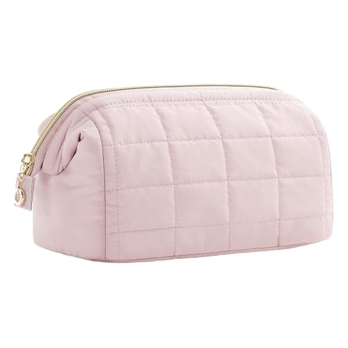 Gepolsterte Kosmetiktasche - Reise-Toilettentaschen | Kosmetiktasche mit | Kosmetische Organizer mit großer Kapazität | Niedliche ästhetische Taschen für Männer, Frauen, Erwachsene von Generic