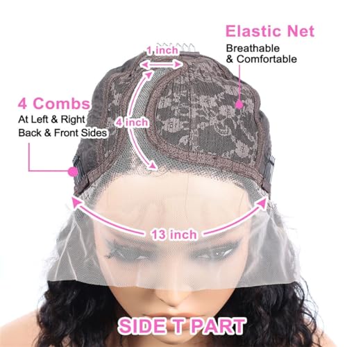 Gerade Spitze Vorne Perücke Kurze Perücke Spitze Front Menschliches Haar Perücken Für Schwarze Frauen 4X4 Verschluss Perücke 13X4 Spitze Frontal Perücke von Generic