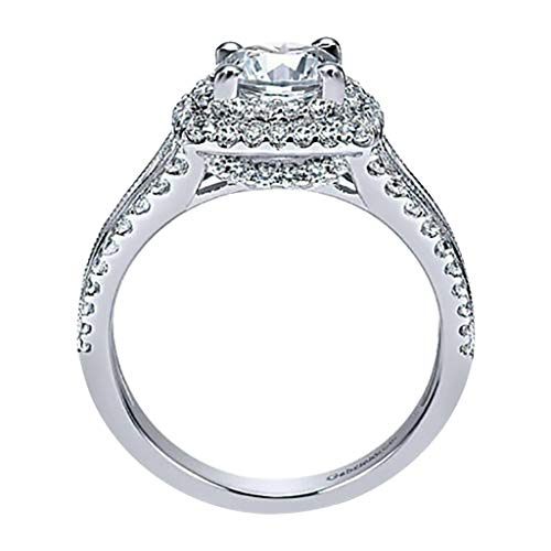 Geschenk Zubehör Band 5-10 Größen Jahrestag Hochzeit Diamant Runde Ringe Ringe Ringe Unter 10 Dollar für Frauen, silber, SLC von Generic