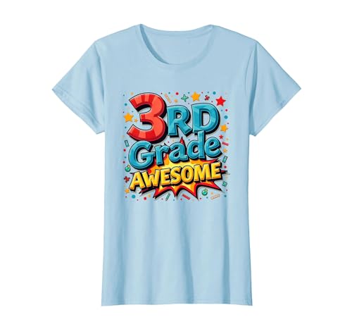 Geschenk für Jungen der 3. Klasse T-Shirt, Damen, Himmelblau, XS Geschenk für Jungen der 3. Klasse T-Shirt, Damen, Himmelblau, XS von Generic