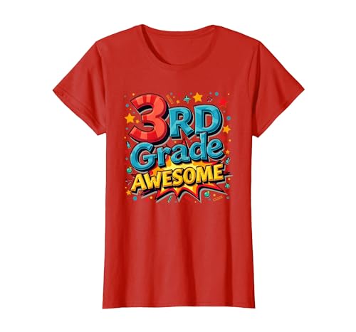 Geschenk für Jungen der 3. Klasse T-Shirt, Damen, Rot, XS Geschenk für Jungen der 3. Klasse T-Shirt, Damen, Rot, XS von Generic