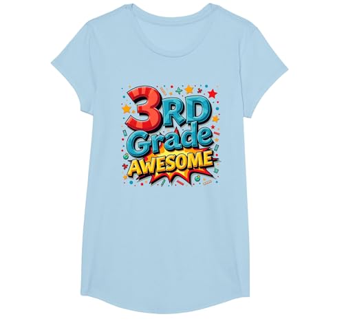 Geschenk für Jungen der 3. Klasse T-Shirt, Girls, Himmelblau, XS Geschenk für Jungen der 3. Klasse T-Shirt, Girls, Himmelblau, XS von Generic