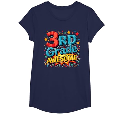 Geschenk für Jungen der 3. Klasse T-Shirt, Girls, Marineblau, XS Geschenk für Jungen der 3. Klasse T-Shirt, Girls, Marineblau, XS von Generic