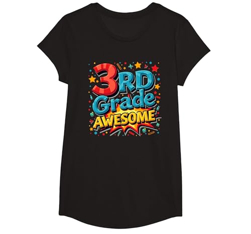 Geschenk für Jungen der 3. Klasse T-Shirt, Girls, Schwarz, XS Geschenk für Jungen der 3. Klasse T-Shirt, Girls, Schwarz, XS von Generic