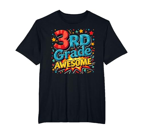 Geschenk für Jungen der 3. Klasse T-Shirt, Herren Große Größen, Schwarz, 4X Tall von Generic