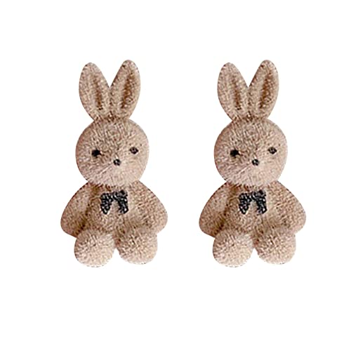 Geschenke Ohrringe Ms.'s Cute Cartoon Anhänger Ohrringe Kaninchen Ohrringe Frauen Ohrringe, Einheitsgröße, Samt, Kein Edelstein von Generic