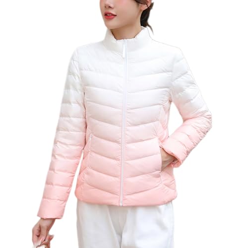 Geschenke für Frauen Daunenjacke Damen Farbverlauf Steppjacke Leichte Winterjacke Winter Gesteppte Jacke Große Größen Steppmantel Puffer Jacke Reißverschluss Übergangsjacke Warm Geschenke für Frauen Daunenjacke Damen Farbverlauf Steppjacke Leichte Winterjacke Winter Gesteppte Jacke Große Größen Steppmantel Puffer Jacke Reißverschluss Übergangsjacke Warm von Generic