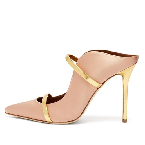 Geschlossene Riemchen-High-Heels-Pantoletten für Damen Modische Pumps mit Spitzer Spitze und Stilettoabsatz für Partys Bequeme Abendschuhe für Büro und Verabredungen,Nude,40 EU Geschlossene Riemchen-High-Heels-Pantoletten für Damen Modische Pumps mit Spitzer Spitze und Stilettoabsatz für Partys Bequeme Abendschuhe für Büro und Verabredungen,Nude,40 EU von Generic