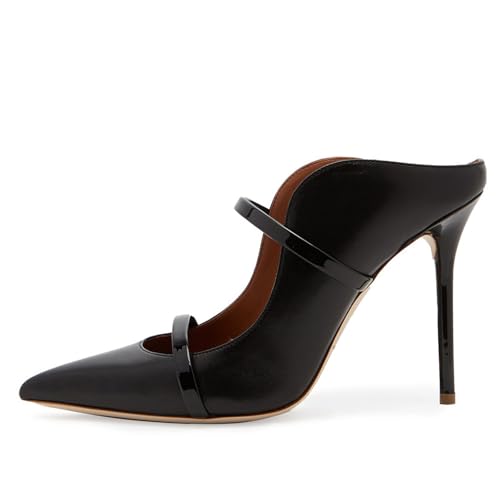 Geschlossene Riemchen-High-Heels-Pantoletten für Damen Modische Pumps mit Spitzer Spitze und Stilettoabsatz für Partys Bequeme Abendschuhe für Büro und Verabredungen,Schwarz,39 EU Geschlossene Riemchen-High-Heels-Pantoletten für Damen Modische Pumps mit Spitzer Spitze und Stilettoabsatz für Partys Bequeme Abendschuhe für Büro und Verabredungen,Schwarz,39 EU von Generic