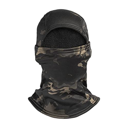 Gesichtsmaske,Balaclava Tarnung Vollmaske Winddicht Leicht Balaclavas Sturmhaube UV-Schutz Sturmhaube für Herren Damen Outdoors Sport Motorrad Fahrrad Ski Jagd Militär Taktischer Helm von Generic