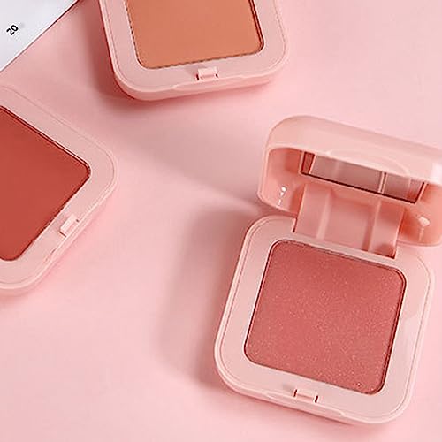Gesichtsrouge, Natürliches, Feines Puder für Ein Lebendiges und Schönes Aussehen, Langanhaltendes Rosafarbenes Rougepuder für Frauen, Geeignet für Studenten, Kunststoffmaterial von Generic