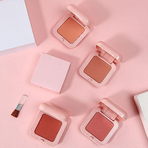 Gesichtsrouge, Natürliches, Feines Puder für Ein Lebendiges und Schönes Aussehen, Langanhaltendes Rosafarbenes Rougepuder für Frauen, Geeignet für Studenten, Kunststoffmaterial von Generic