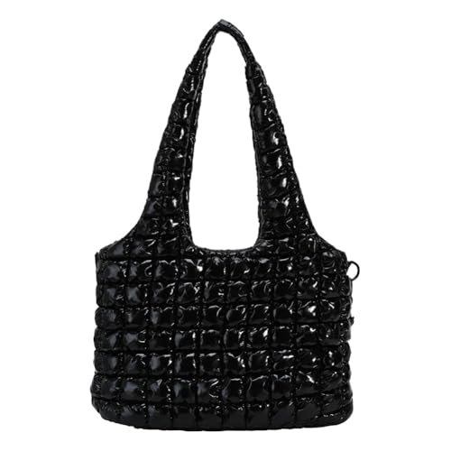 Gesteppte Tasche for Frauen schillernde Polsterbeutel (schwarz) von Generic