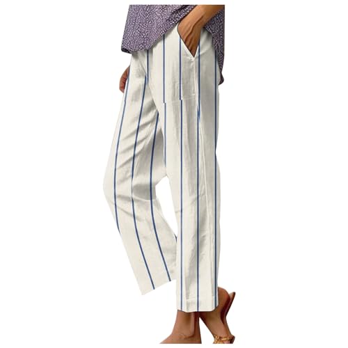 Gestreifte Hose Damen Bequeme Freizeithose Luftig Hohe Taille Caprihose Stoffhosen Jogginghose Damen Baumwolle Stoffhose Schwarz Damen Damen Yogahose Lang Gestreifte Hose Damen Bequeme Freizeithose Luftig Hohe Taille Caprihose Stoffhosen Jogginghose Damen Baumwolle Stoffhose Schwarz Damen Damen Yogahose Lang von Generic