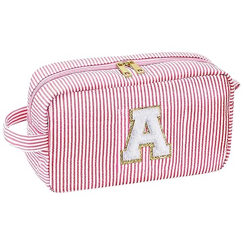 Gestreifte Make-up-Tasche, Handtasche für Toilettenartikel | Reise-Make-up-Tasche - Niedlicher Make-up-Koffer, Aufbewahrungsorganisator für Handtaschen und Geldbörsen für Mädchen für Freunde Gestreifte Make-up-Tasche, Handtasche für Toilettenartikel | Reise-Make-up-Tasche - Niedlicher Make-up-Koffer, Aufbewahrungsorganisator für Handtaschen und Geldbörsen für Mädchen für Freunde von Generic