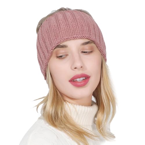 Gestricktes Stirnband für Damen, Winter-Stirnband für Damen, breites gestricktes Stirnband für Winter, multifunktionales Stirnband für Frauen, Ohrenwärmer für Winter-Outdoor-Aktivitäten von Generic