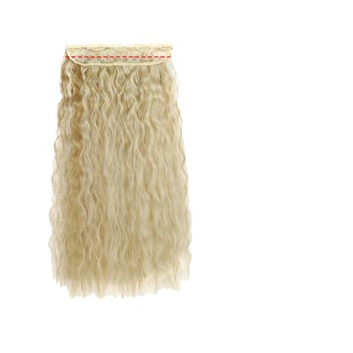 Gewellte, Synthetische 55 Cm Lange Clip-In-Haarverlängerungen, Hitzebeständig, Langes Haarteil, Hochtemperaturfaser Kunsthaar von Generic