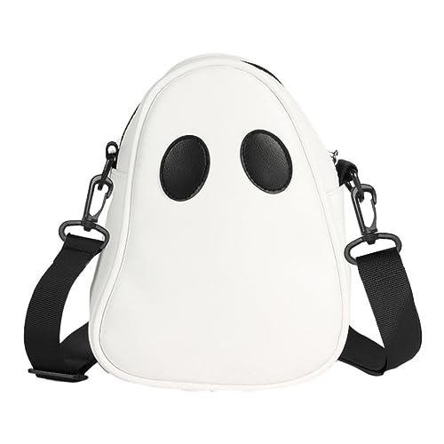 Ghost Funny Unisex-Schulterhandtaschen, kleine tragbare PU-Umhängetaschen mit Reißverschluss, Umhängetaschen for den täglichen Gebrauch auf der Straße von Generic