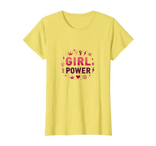 Girl Power: Stärkung der weiblichen Stärke und Einheit T-Shirt, Damen, Gelb, L von Generic