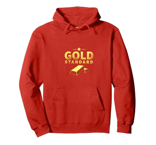 Girls Gold Standard: Luxus Shine Star Design Pullover Hoodie, Unisex für Erwachsene, Rot, S von Generic