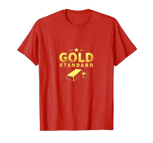 Girls Gold Standard: Luxus Shine Star Design T-Shirt, Herren, Rot, M von Generic