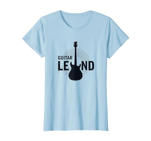 Gitarrenlegende Rockstar-Musiker E-Instrument für Herren T-Shirt, Damen, Himmelblau, XS Gitarrenlegende Rockstar-Musiker E-Instrument für Herren T-Shirt, Damen, Himmelblau, XS von Generic