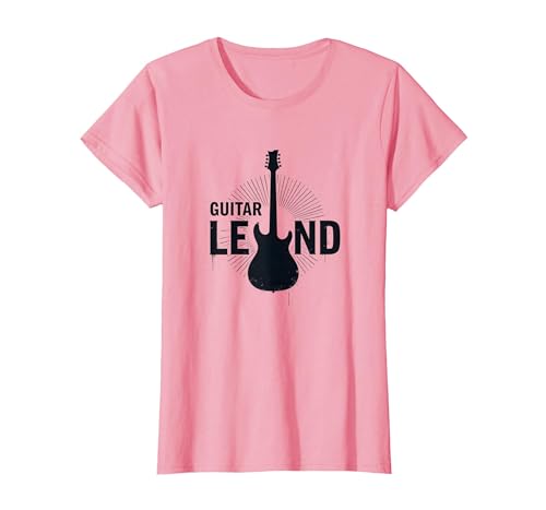 Gitarrenlegende Rockstar-Musiker E-Instrument für Herren T-Shirt, Damen, Rosa, XS Gitarrenlegende Rockstar-Musiker E-Instrument für Herren T-Shirt, Damen, Rosa, XS von Generic