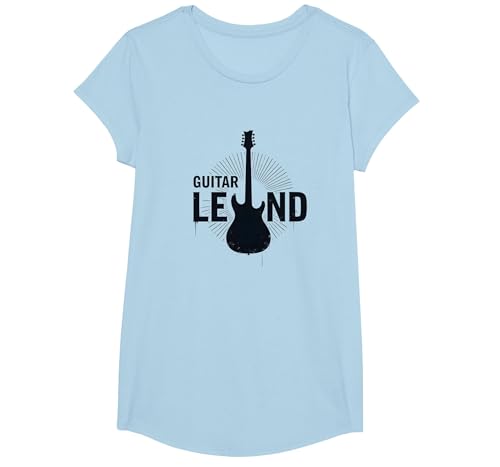 Gitarrenlegende Rockstar-Musiker E-Instrument für Herren T-Shirt, Girls, Himmelblau, XS Gitarrenlegende Rockstar-Musiker E-Instrument für Herren T-Shirt, Girls, Himmelblau, XS von Generic