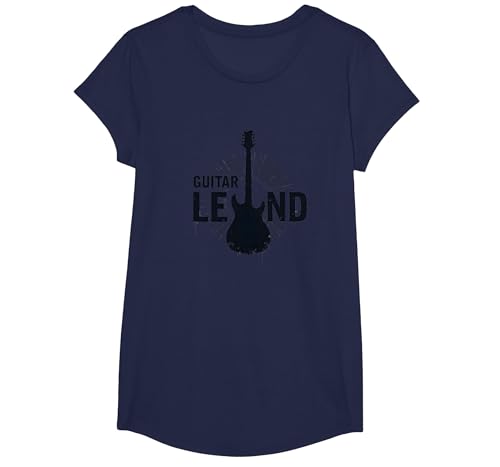 Gitarrenlegende Rockstar-Musiker E-Instrument für Herren T-Shirt, Girls, Marineblau, XS Gitarrenlegende Rockstar-Musiker E-Instrument für Herren T-Shirt, Girls, Marineblau, XS von Generic