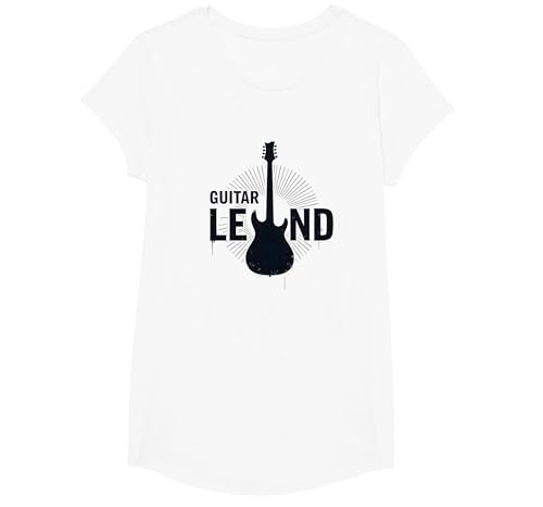 Gitarrenlegende Rockstar-Musiker E-Instrument für Herren T-Shirt, Girls, Weiß, XS Gitarrenlegende Rockstar-Musiker E-Instrument für Herren T-Shirt, Girls, Weiß, XS von Generic