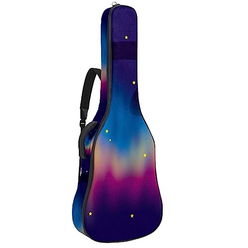 Gitarrentasche für Akustikgitarre – Halloween-Kürbis-Lampen-Gitarrentasche – 104,7 cm / 109,2 cm / 109,2 cm Gitarrentasche – passend für die meisten Gitarr, Mehrfarbig 3, 42.9x16.9x4.7 in, Modisches von Generic