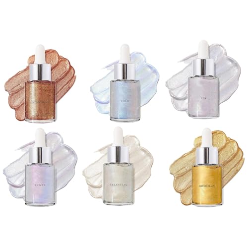 Glänzendes Körperöl, Glitzer-Körperöl, 30 ml, Make-up-Öl, 6 Farben, natürliche Flüssigkeit, Highlighter, Highlighter, Flüssigkeit von Generic
