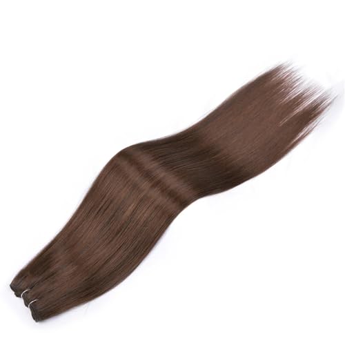 Glatte Haar-Extensions Synthetisches Glattes Ombre-Haar-Weaving 26 Zoll Braune Synthetische Glatte Haarbündel Voll Bis Zum Ende von Generic