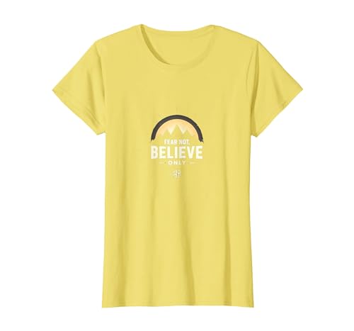 Glaube statt Angst Männer | Fürchte Dich Nicht, glaube nur inspirierend T-Shirt, Damen, Gelb, XS Glaube statt Angst Männer | Fürchte Dich Nicht, glaube nur inspirierend T-Shirt, Damen, Gelb, XS von Generic